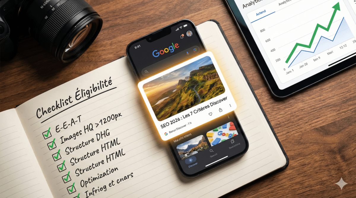 Google Discover : 7 Critères d'Éligibilité (+ Checklist Gratuite pour Maximiser Votre Trafic)