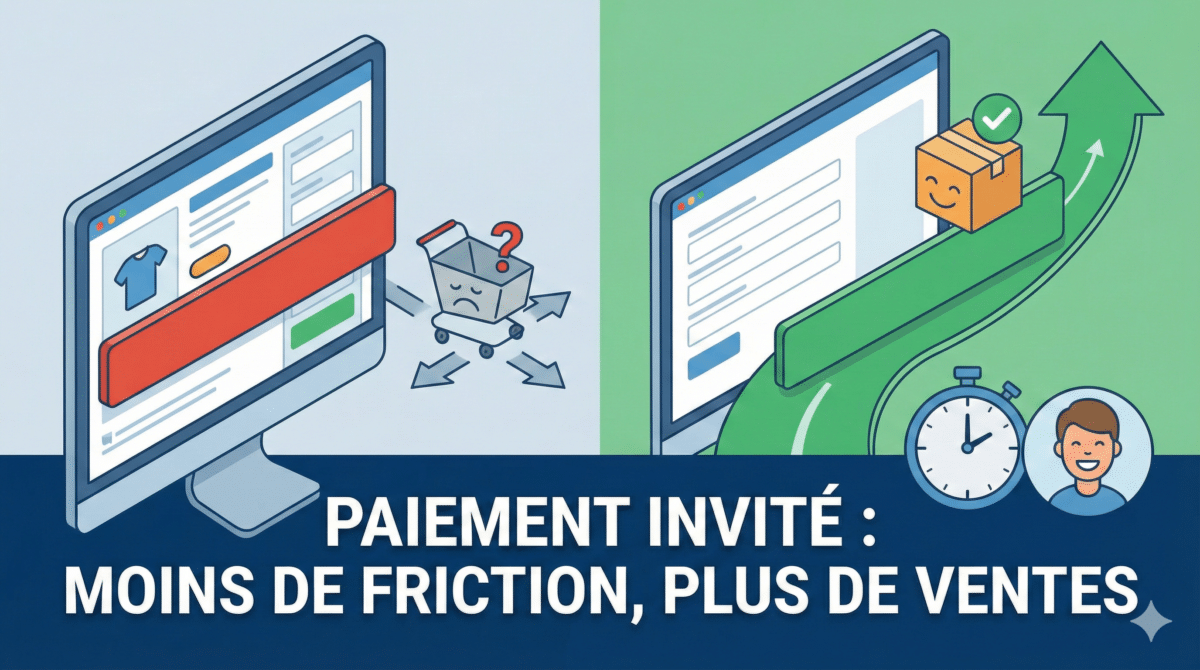 Paiement invité WooCommerce : l’option qui a fait baisser mon abandon de panier en 5 minutes